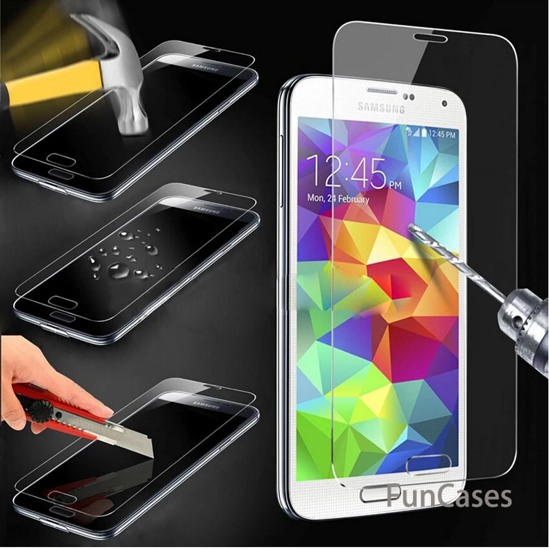 Закаленное Стекло для Samsung Galaxy J3 J5 J7 J1 мини 2016 A3 A5 A7 Экран защитная с уровнем