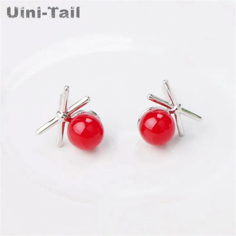 Uini Tail/новые серьги из стерлингового серебра 925 пробы в Корейском стиле с милым