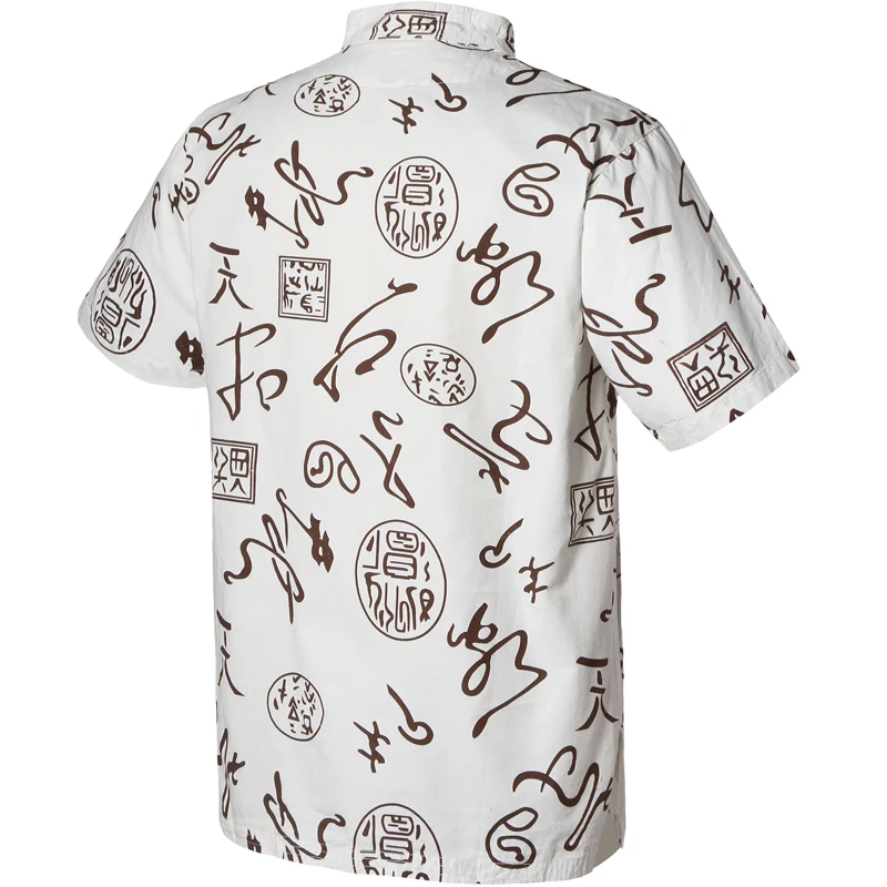 

2020 Spring Autumn Features Shirts Men Casual Chinese Traditional Short Sleeves Tang Shirt Male Shirts L940