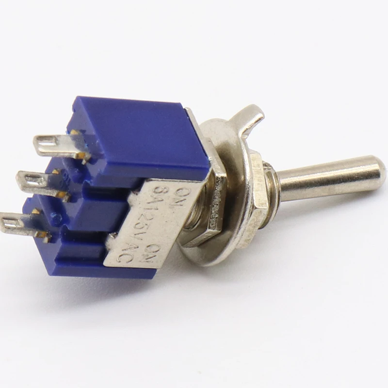 Акция! 5 шт. AC ON-ON SPDT 2 позиционный запирающий переключатель 6A 125V | Обустройство