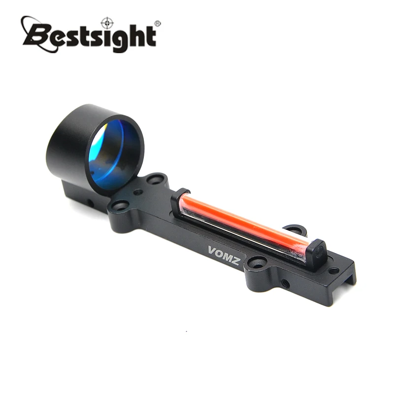 

Lightweight Fiber Sight 1x28 Red Dot Sight Scope Red and Green Fiber Hunting Scopes Fit Shotguns Rib Rail Hunting Shooting