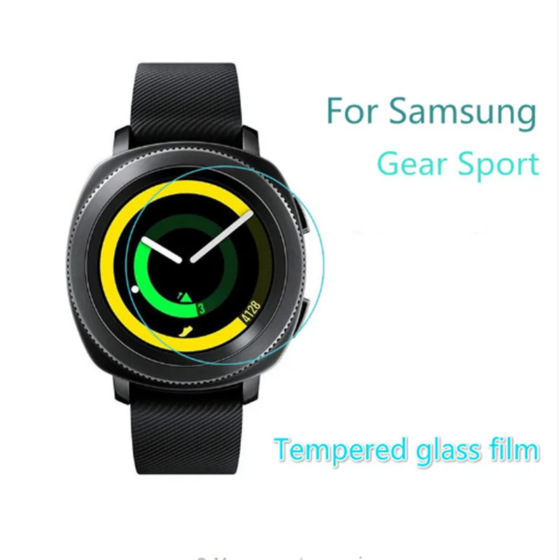 2pcs/lot 9H Tempered Glass Screen Protector Film For Samsung Gear S4 Protective film Guard for gear sport Front | Мобильные телефоны