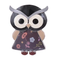 donia jewelry metal alloy enamel owl brooches jewelry for mens kids party gifts fashion women hijab accessories hats jewelry