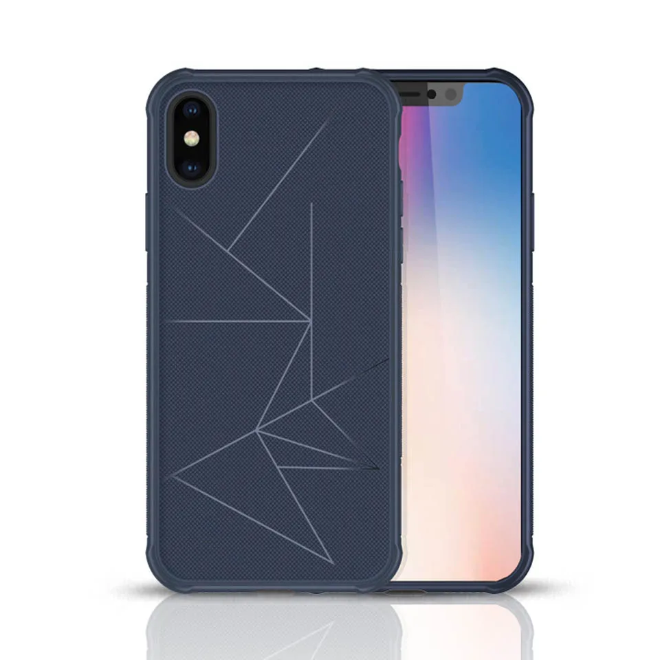 Автомобильный держатель Магнитный Геометрия узор ТПУ чехол для iphone X SE 5 5S 6 6s 7 8