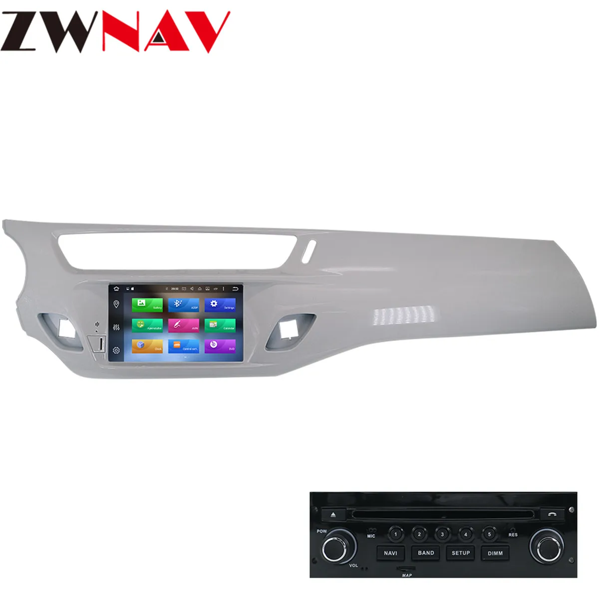 Автомобильный DVD стерео плеер IPS Android 8 1 GPS ГЛОНАСС навигация Мультимедиа для Citroen C3