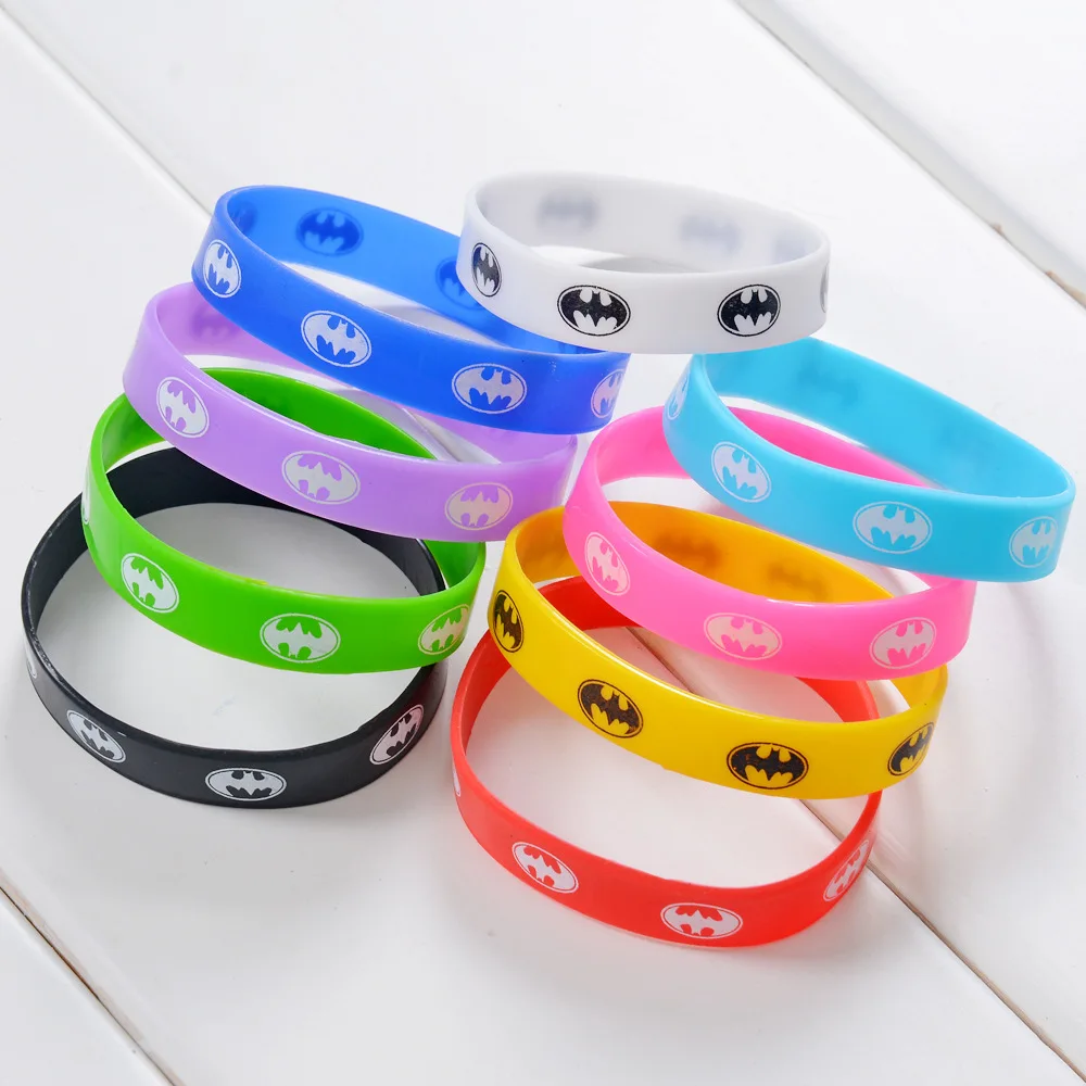 Оптовая продажа 100 шт. модные силиконовые резиновые браслеты разных цветов