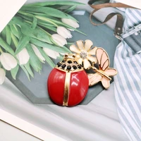 flower butterfly insect alloy enamel brooches decoration animal accessories for women