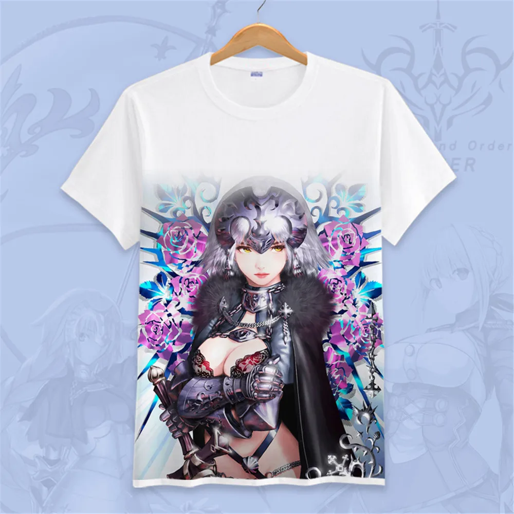 Новая аниме-футболка Fate zero/Fate ubw/Fate stay night saber curse emblem King Arthur Knight Мужская маскарадная
