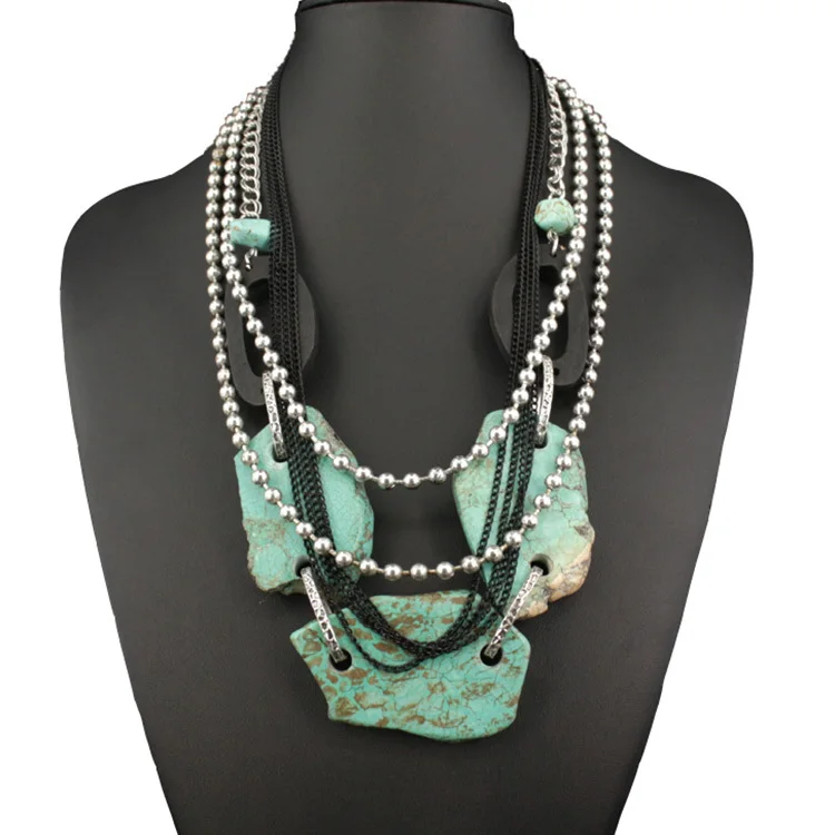 Винтажное модное богемное ювелирное изделие в национальном стиле многослойное