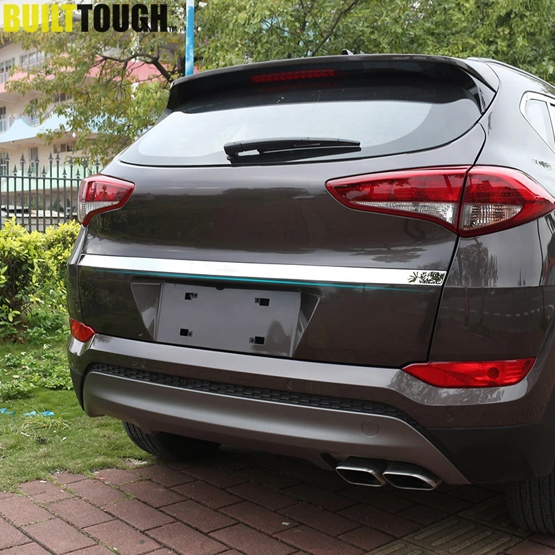 Хромированная Задняя Крышка багажника для Hyundai Tucson TL 2015 2016 2017 2018|garnish|2016 hyundai