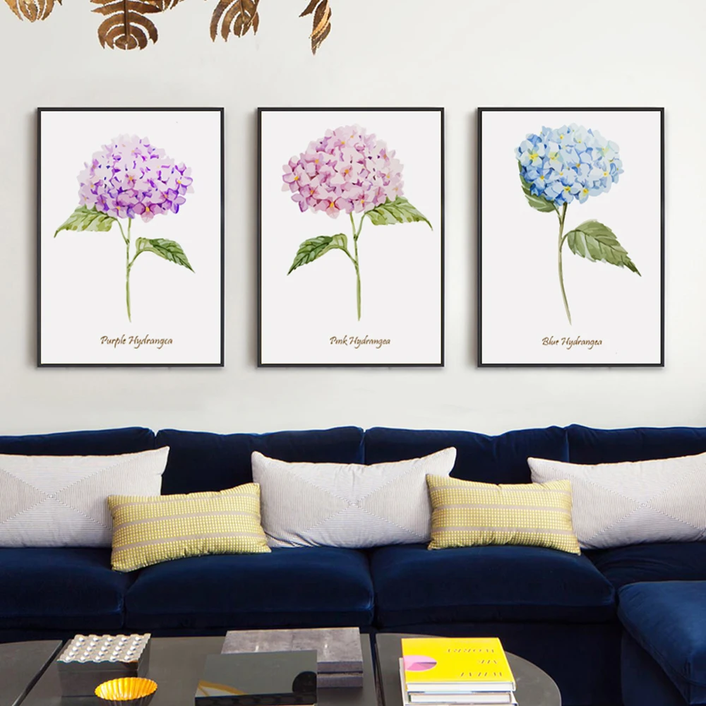 

Home Decor Canvas Painting Nordic Single Poster Colorful Flower Space Wall Art For Living Room Waterproof Ink Unframed