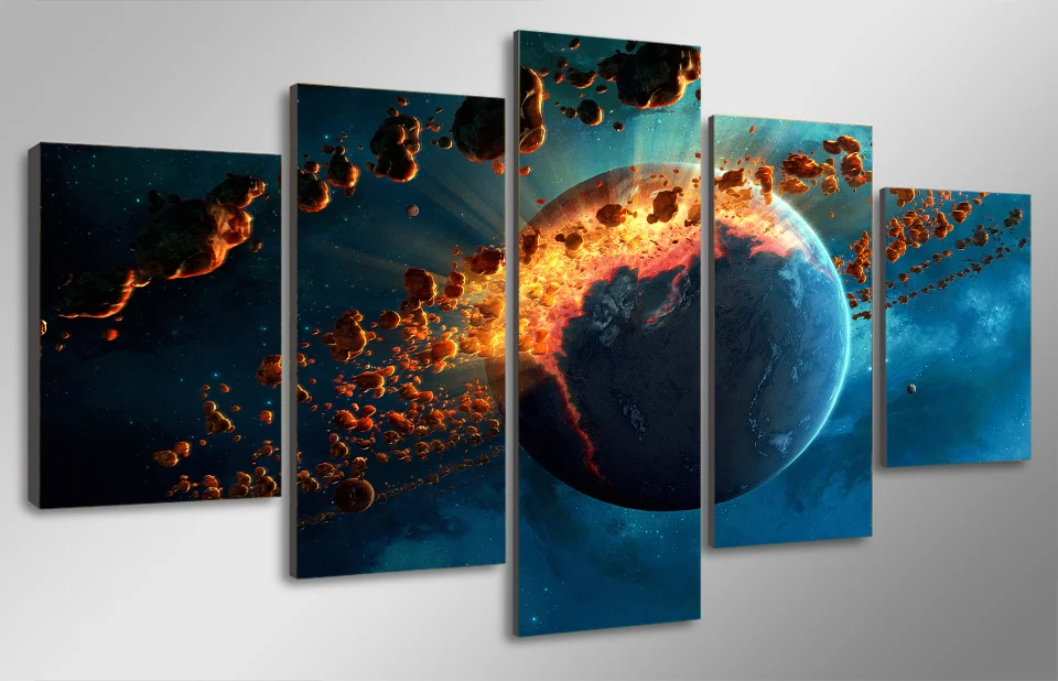 HD Печать Вселенная Звездный взрыв живопись на холсте Декор печать плаката Холст