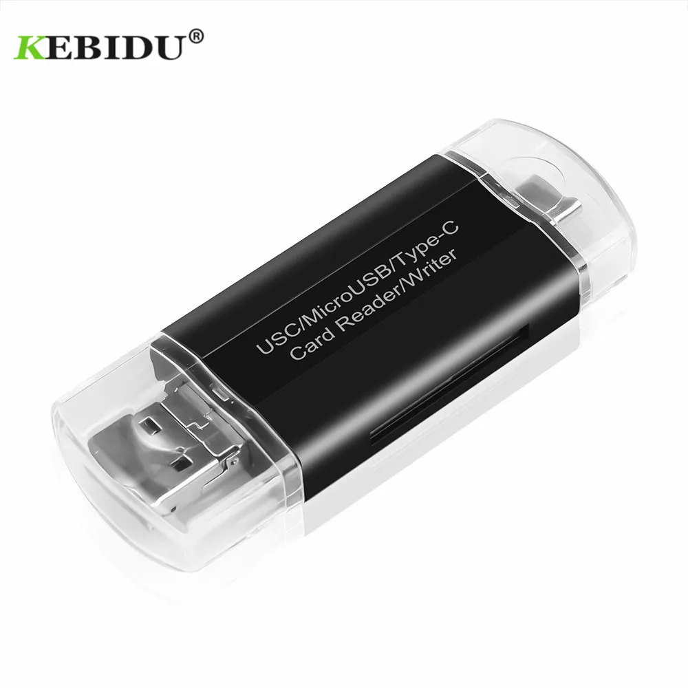 

KEBIDU High Speed 5-in-1 Type C OTG Card Reader With USB For PC USB 3.0 Read TF Memory Card Reader Adapter For Android Computer