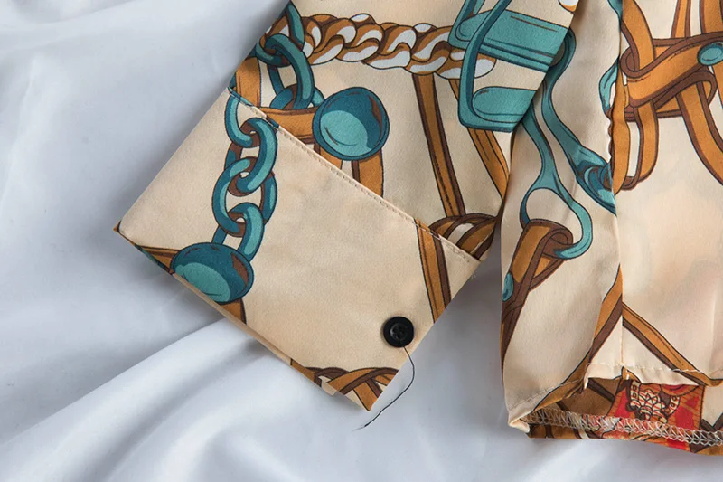 Блузка женская с отложным воротником модный брендовый топ рубашка длинным