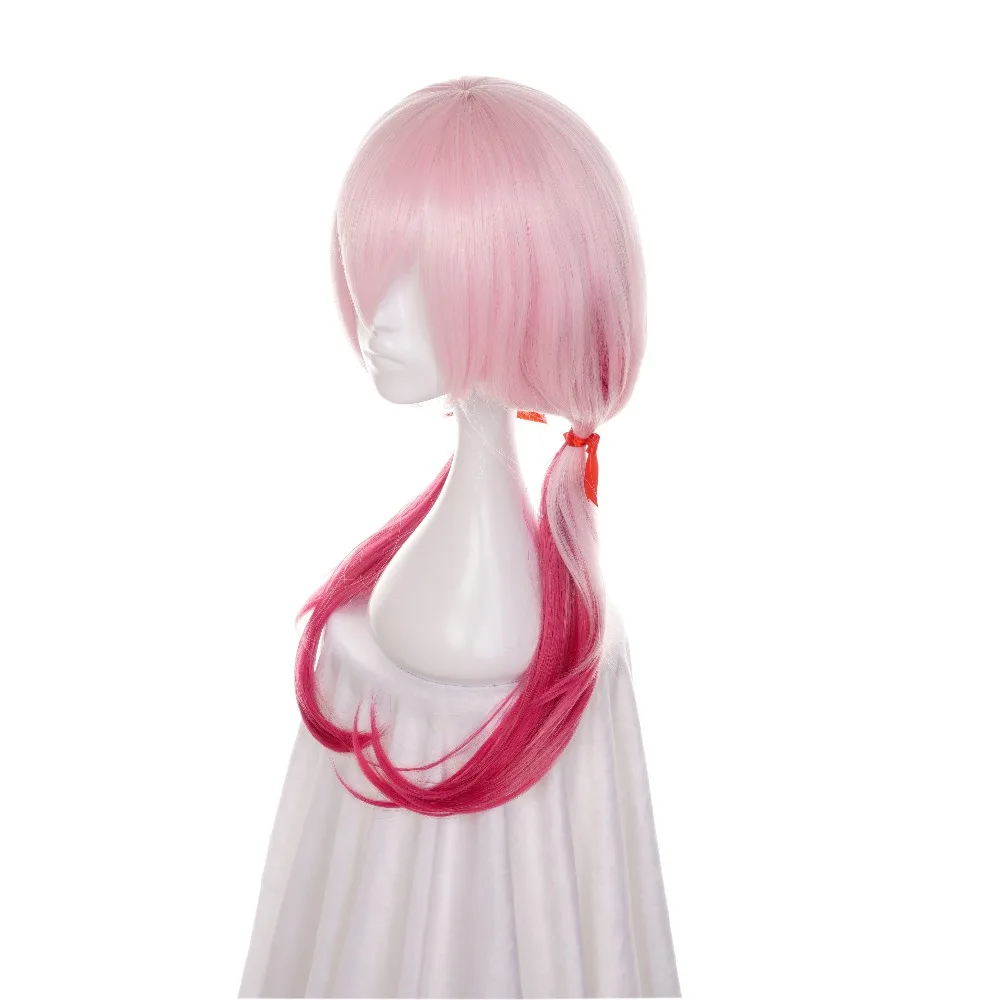 Ccutoo 60 см Guilty Crown Inori Розовый Омбре кудрявый синтетический парик с длинными волосами для женщин косплей парик теплостойкое волокно
