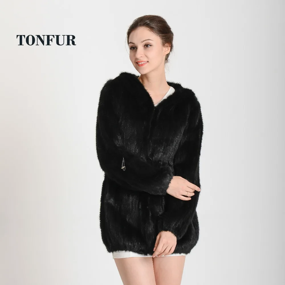 2018 Новое поступление трикотажные реальную норковую шубу из натуральной