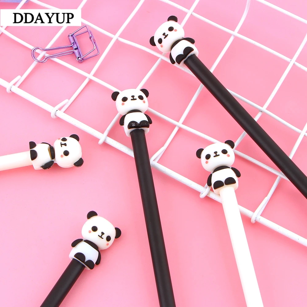 2 шт. Милая гелевая ручка панда канцелярские товары Мультяшные строительные