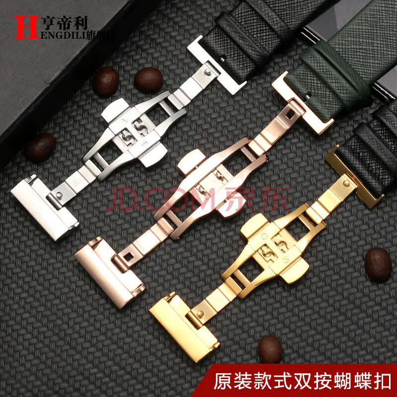 Фото For Ar-mani Strap Men AR1674 1722 1755 0382 Lizard Pattern Watch With Butterfly Clasp Chain Soft Leather 20mm 22mm Watchband №4