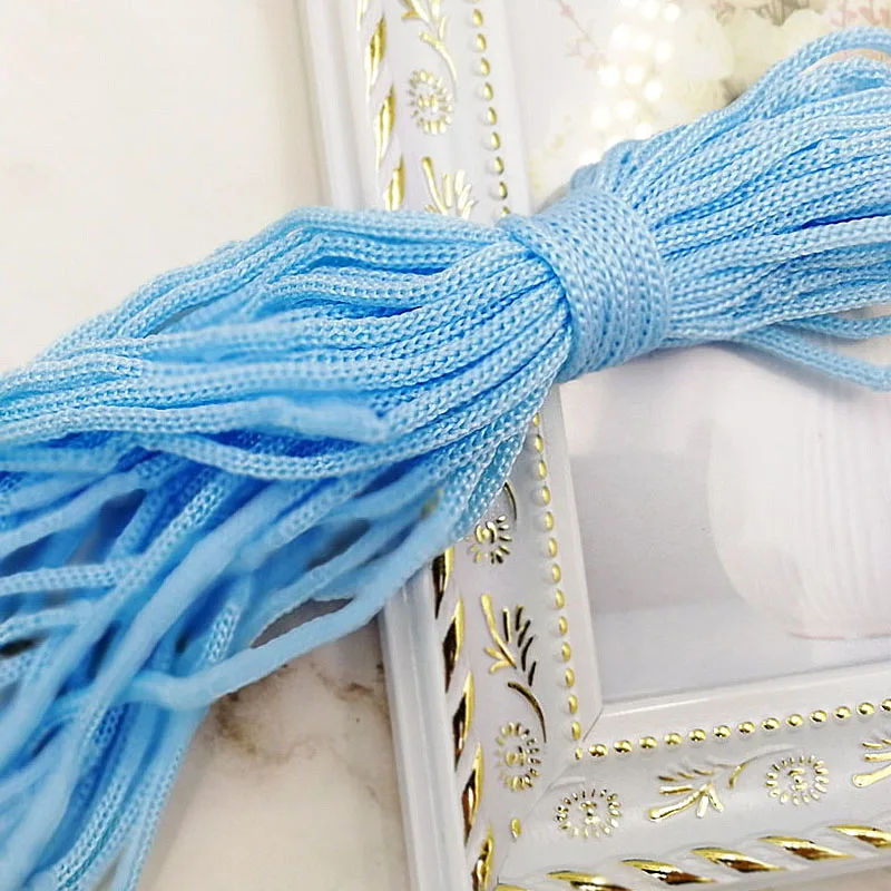Light Blue 10M 10 м 3 мм цельный шнур веревка браслет Паракорд шнур для кемпинга веревка для выживания парашют шнур - Цвет: Light Blue 10M