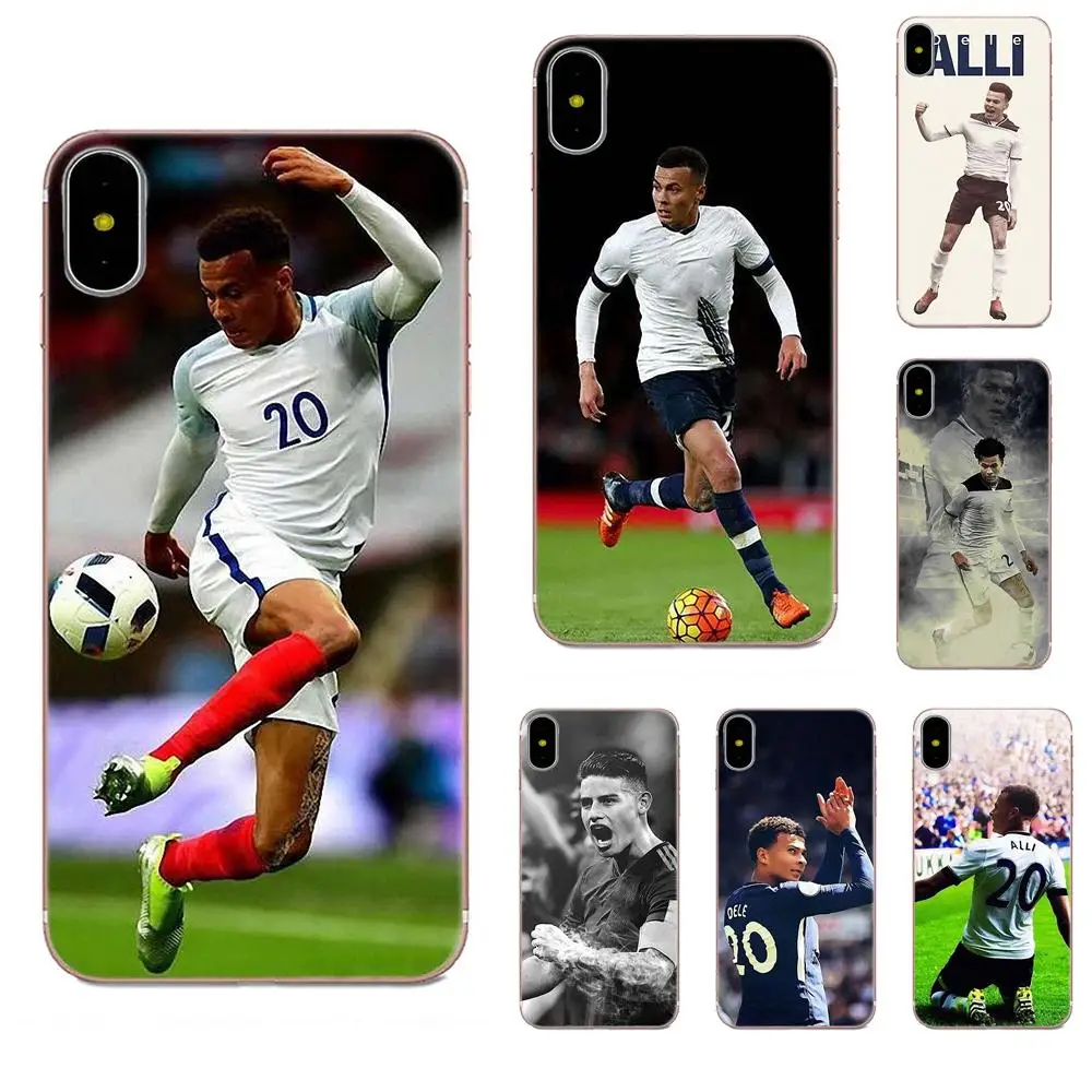 Футбол деле Алли для Apple iPhone X XS Max XR 4 4S 5 5C 5S SE 6 6S 7 8 Plus Мягкий чехол в