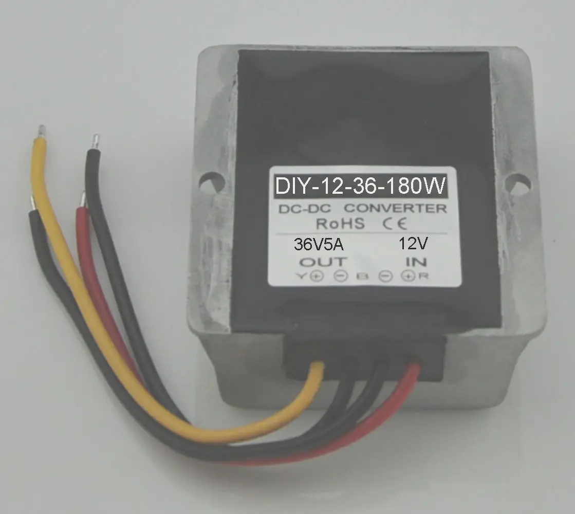 

Converter DC/DC 12V(9V-20V) Step Up 36V 5A 180W Waterproof Boost Regulator 10PCS