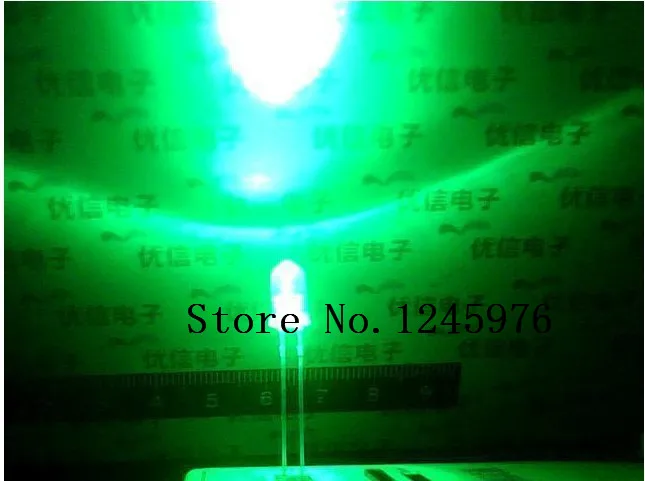 

5mm jade green DIP LED transparent round head Light Beads