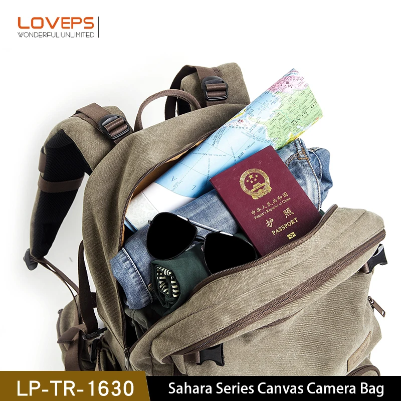 Холщовая водонепроницаемая сумка для фотографии уличный износостойкий большой