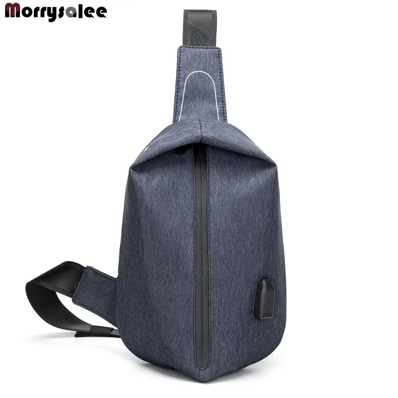 2020 Мужская крутая ветрозащитная нагрудная сумка сумки через плечо usb зарядка