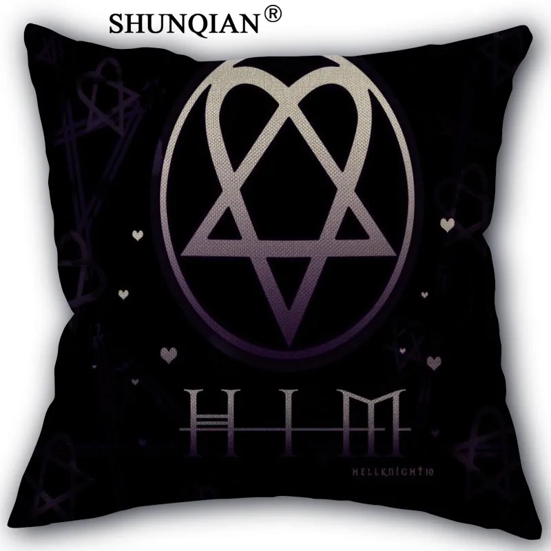 Pillows Cases Льняная хлопковая наволочка him heartagram, наволочка для подушек с индивидуальным принтом, декоративные наволочки для подушек 45x45 см, односторонняя WJY420-9 - Цвет: Pillows Cases
