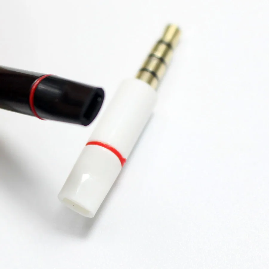 2 шт. 3 5 мм разъем аудио 4 полюса позолоченный адаптер для наушников DIY стерео