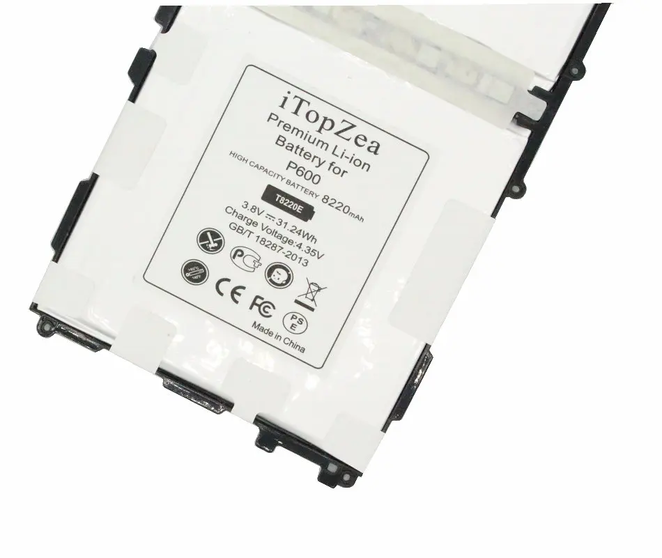 ITopZea 2 шт. 8220 мА/ч T8220E T8220C запасная батарея для Samsung Galaxy Note 10 1 P600 T520 SM P601 P605 P607 +
