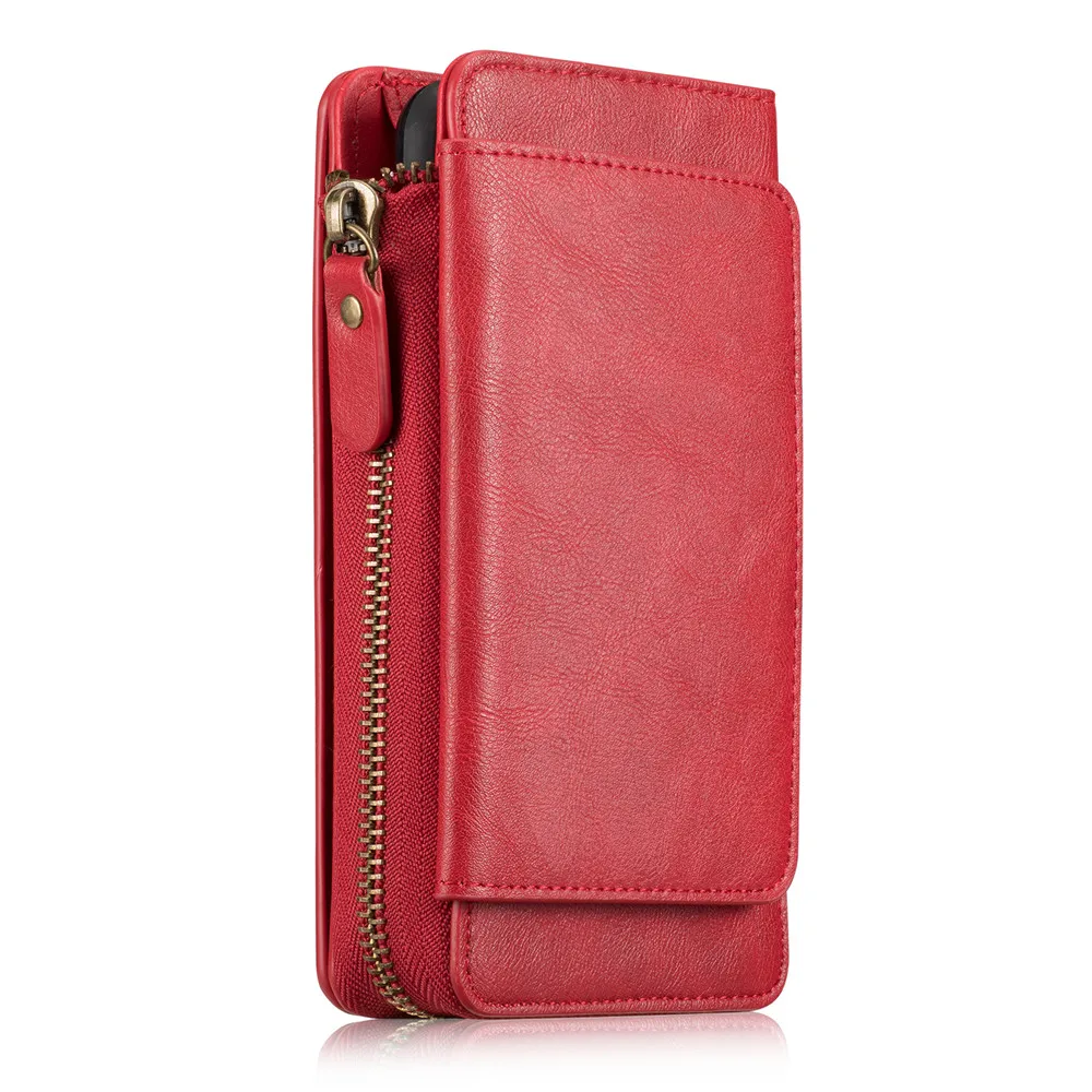 Luxury Women Handbag Genuine Leather Wallet Case For iPhone X Xr Xs Max Flip Cover Multi Card Slots Detached | Мобильные телефоны и