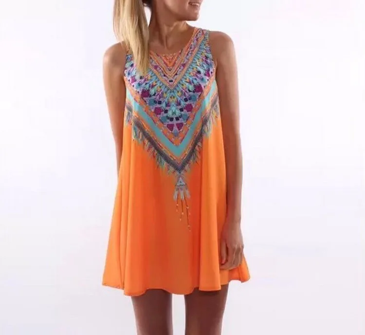 Высокое качество 2016 летние индийские этнические женские платья свободные без