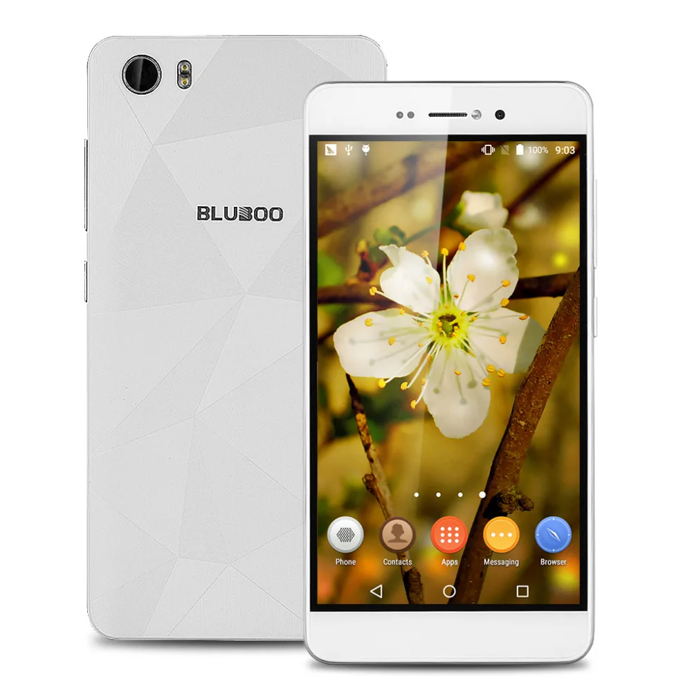 Bluboo Пикассо 5.0 &quotHD Экран MTK6580 Quad Core Мобильный Телефон 2 Г RAM 16 ROM 3 WCDMA Android 5.1 Смартфон