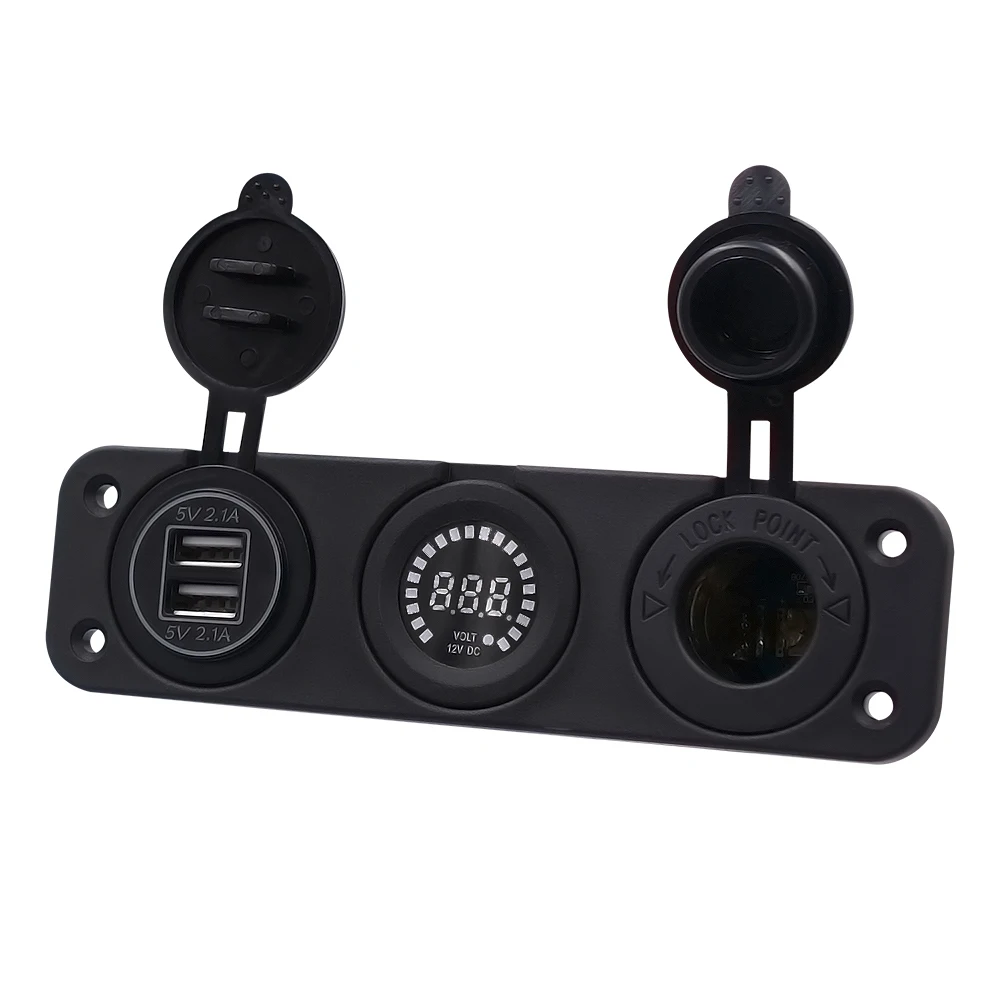 Водонепроницаемый автомобильный адаптер WUPP с двумя USB портами 5 В 4 2 А