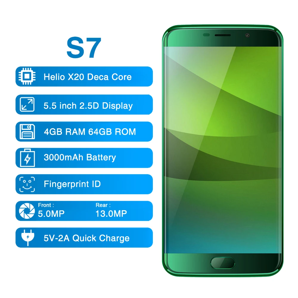 Большая распродажа! Elephone S7 64G Встроенная память X20 Дека Core 4G Оперативная
