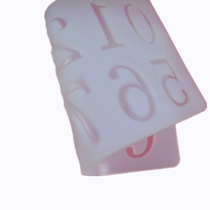 Новинка 0-9 цифр 3d силиконовая форма для пищевых продуктов антипригарная выпечки