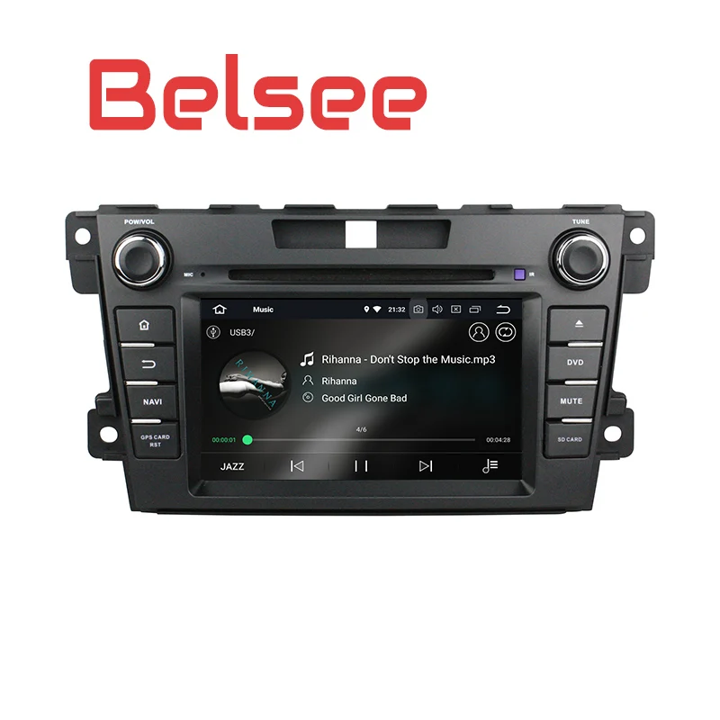 Belsee Android 8,0 головное устройство автомобиля радио dvd-плеер стерео для Mazda CX7 CX 7 CX-7 2007- gps навигационная система canbus 8 ядерный