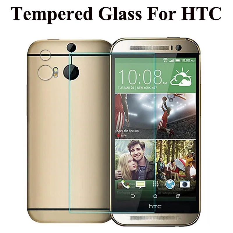 Закаленное стекло для HTC One Max A9 Защита экрана M4 M7 M8 M9 M10 Desire 310 510 610 816 Butterfly S X901e