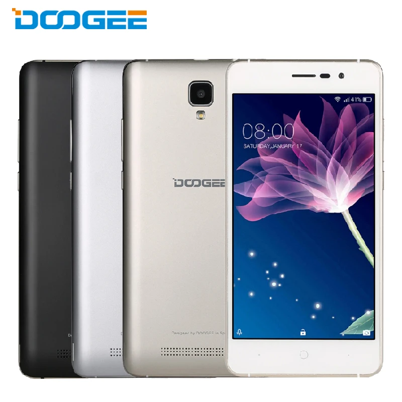 Оригинал doogee x10 смартфон 3 г wcdma 5.0 &quotAndroid 6.0 MTK6570 Двухъядерный Сотовые телефоны ОЗУ