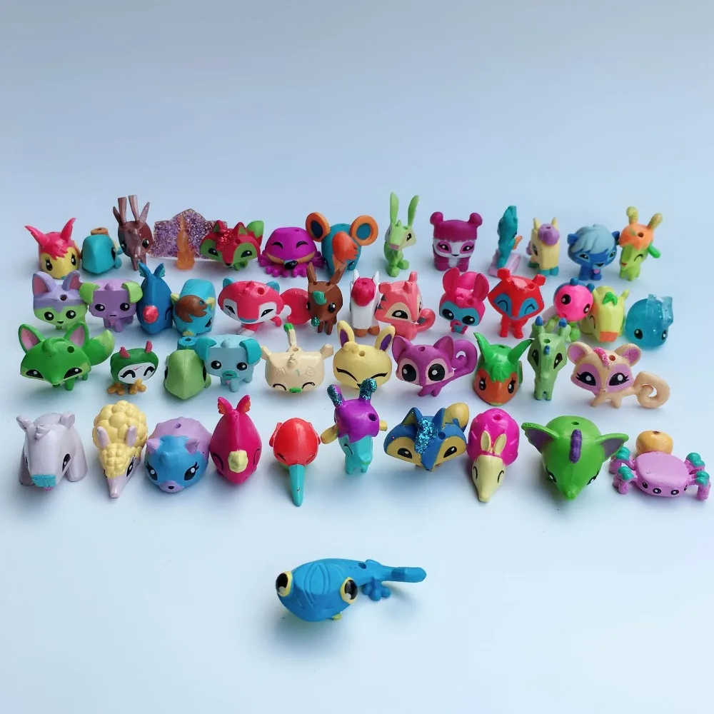

20Pcs/set Mini World Cartoon Animal Jam Pet Pvc Action Figure Kids Capsule Toys
