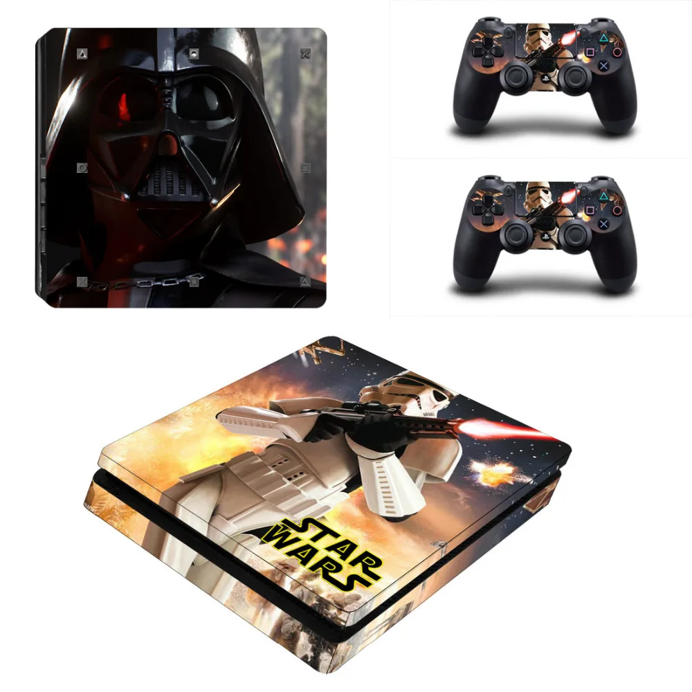 Пленка Звездные войны Дарт Вейдер наклейка PS4 тонкая кожа Наклейка для sony playstation 4 консоль и 2 контроллера PS4 тонкий стикер кожи