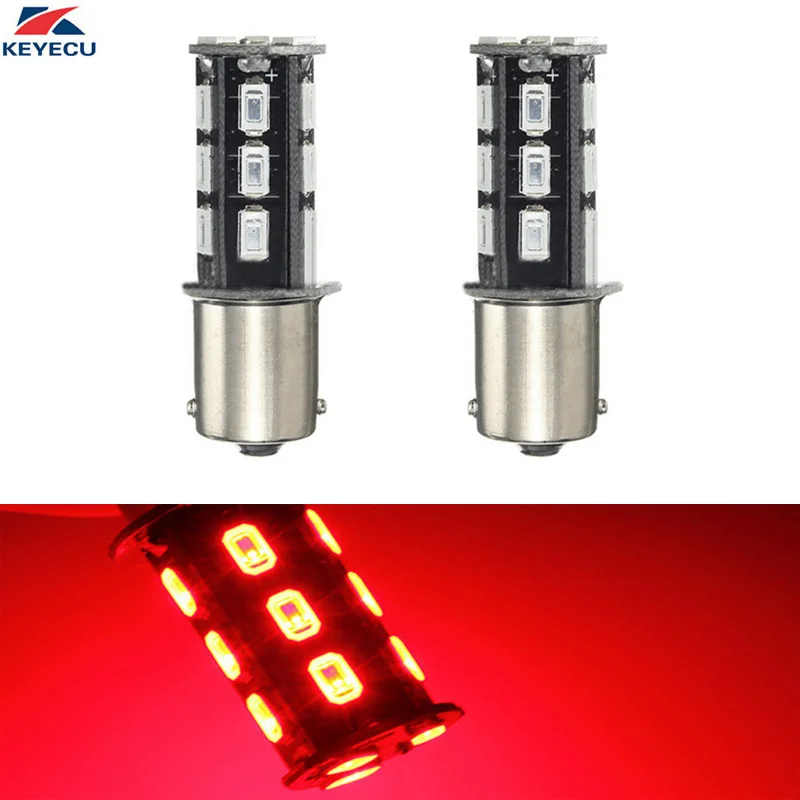 Супер яркая автомобильная светодиодная лампа KEYECU 2 шт. красная 6000K 10 Вт высокая