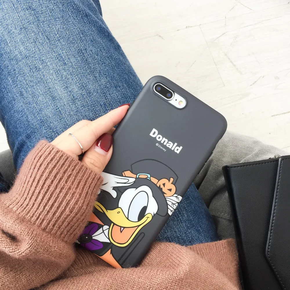 Роскошные Микки Дональд Дак силиконовый чехол для iPhone X XS Max XR 7 6 6s 8 плюс задняя