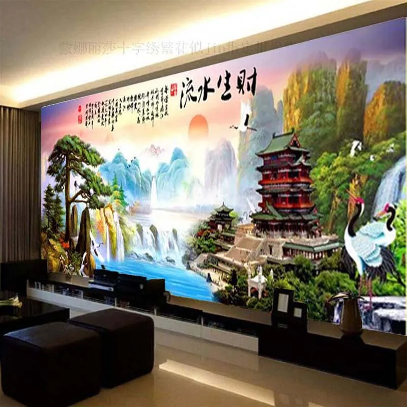 Вышивка QIANZEHUI для творчества вышивка крестиком с мгновенным успехом панорамная