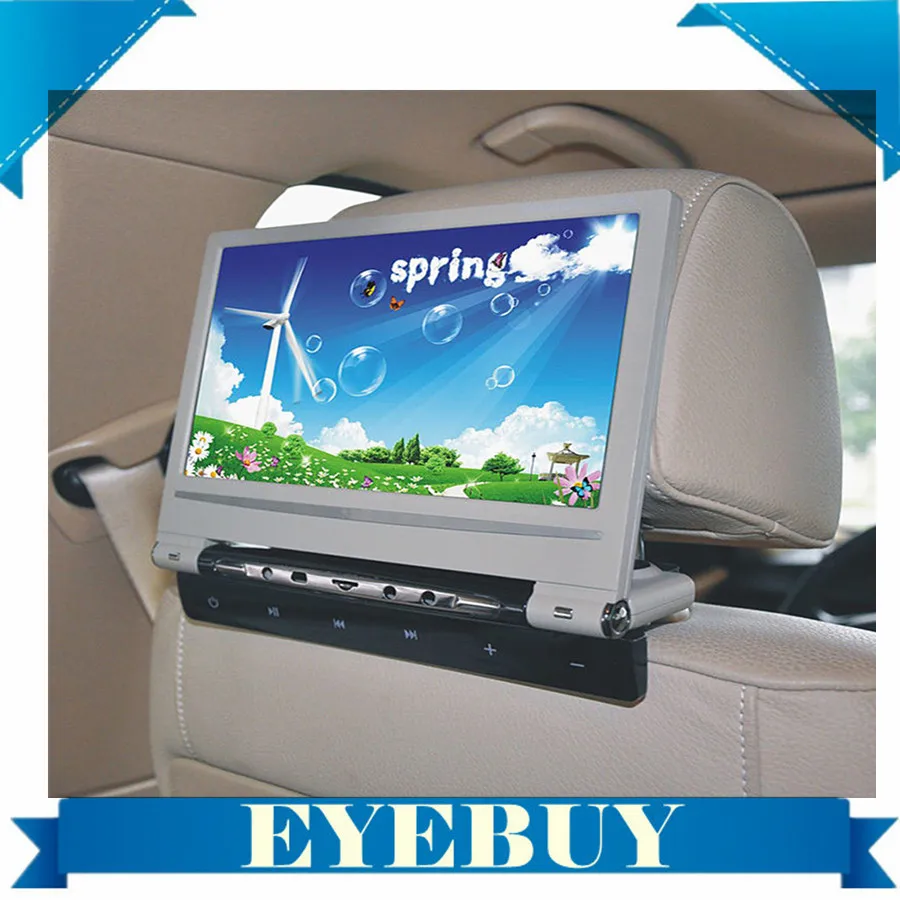 9 дюймов Сенсорный ключ Авто Dvd-плеер Подголовник 800x480 32bit Игры автомобильный
