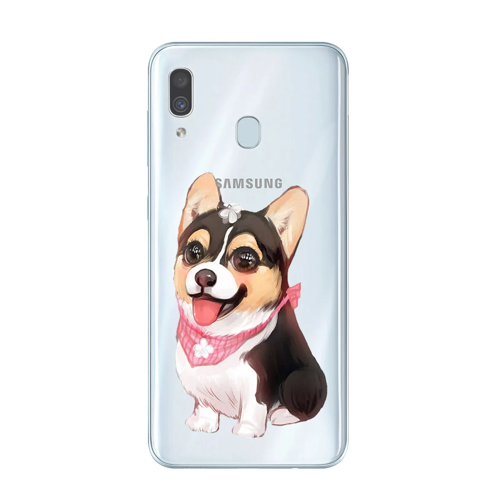 Силиконовый чехол с мультяшным рисунком для samsung Galaxy A10 A30 A50, задняя крышка для samsung A520 A6 A8 Plus A7 A9 чехол Fundas