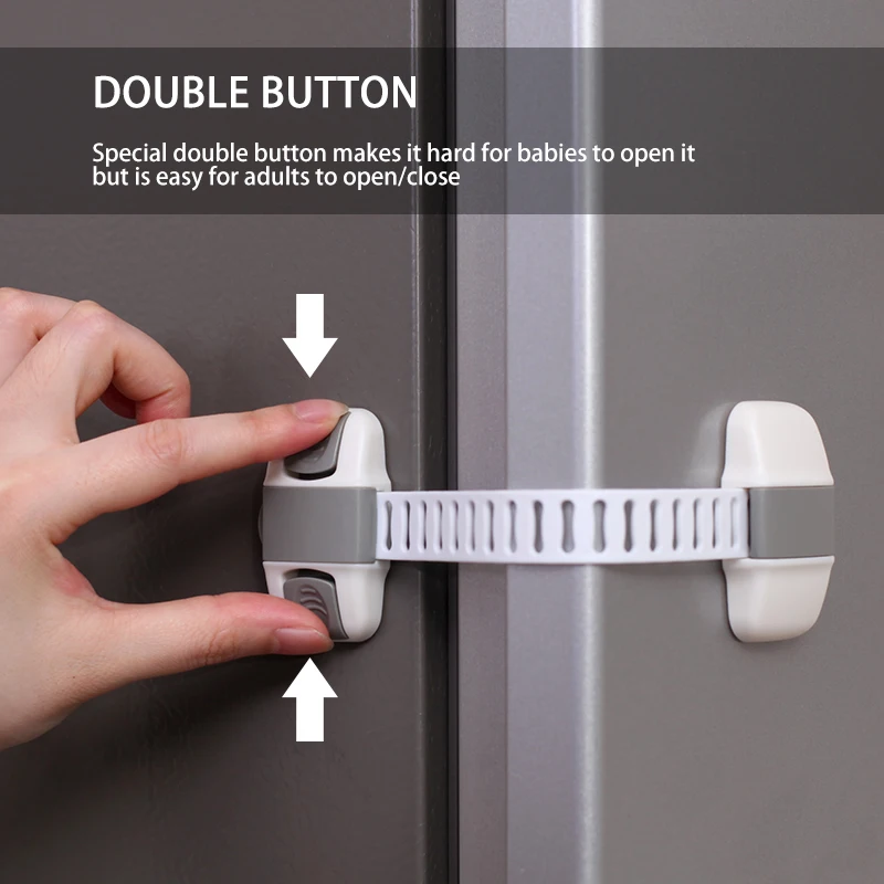 EUDEMON 6pcs Cabinet Lock Refrigerator Lock Drawers Wardrobe Todder Kids Baby Safety Plastic ABS PE Toilet Refrigerator Lock