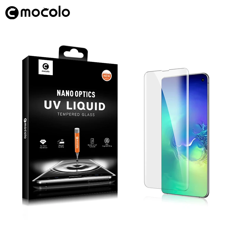 for Samsung S10 Screen Protector Mocolo S20 Note 10 Liquid Glued Curved UV Tempered Glass Plus |