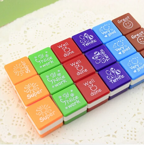 Бесплатная доставка 6 шт./компл. штампы для учителей саморассеивающиеся хвалю